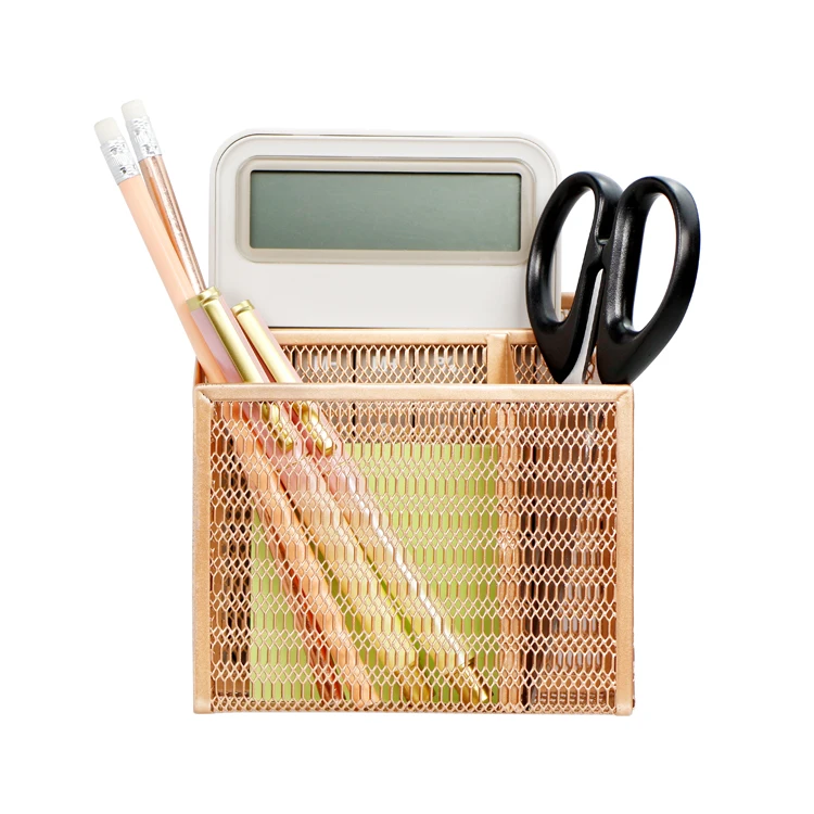 2022 Модный металлический держатель для карандашей, отсеки для хранения розового золота, магнитный держатель для ручек