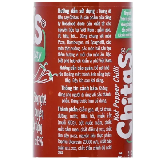 Ong Cha Va Chitas Super Spicy Chili Sauce 270G/ Plastic Chili Sauce Bottle/ Hot Chili Spicy Sauce