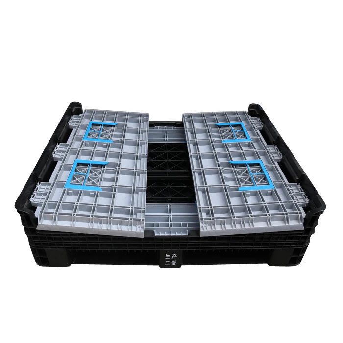 JOIN Heavy Duty Collapsible Pallet Boxes Plastic Totes Large Size Collapsible Container for Industry Transport Pallet Box