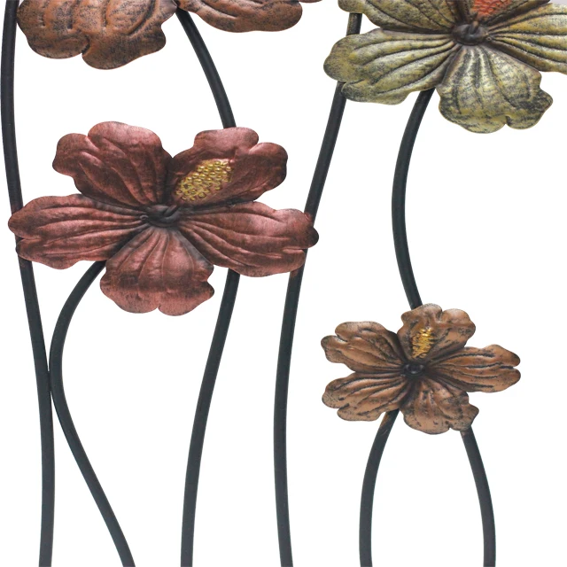 Crafts Living Room Accessories Metal Flower Wall Decor