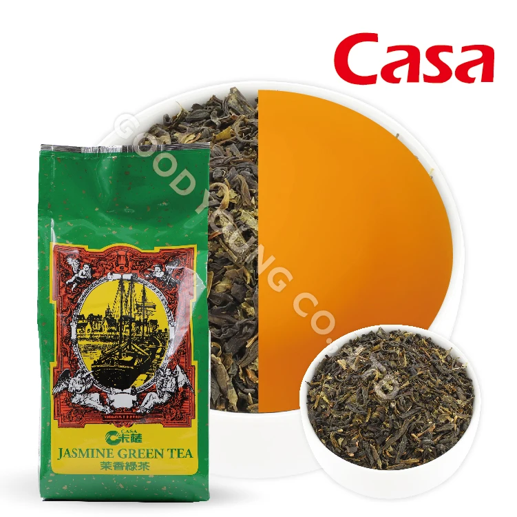 Хороший молодой чай пузырьковый ингредиенты для магазина Boba зеленый с листьями жасмина
