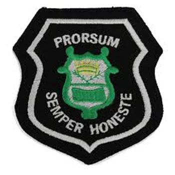 Custom high quality school uniform embroidered badge garment manufacturers high quality polyester fabric badge