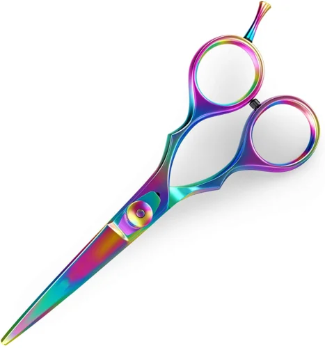 Профессиональные Парикмахерские ножницы 420 C & 440 радужные для стрижки волос радужного цвета