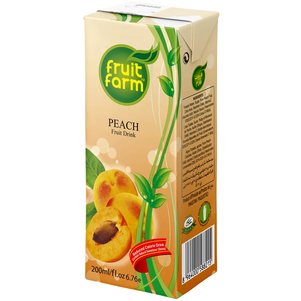 High Quality PEACH FRUIT DRINK WITH REAL PULP 24X200 ML Premium Quality Packaging