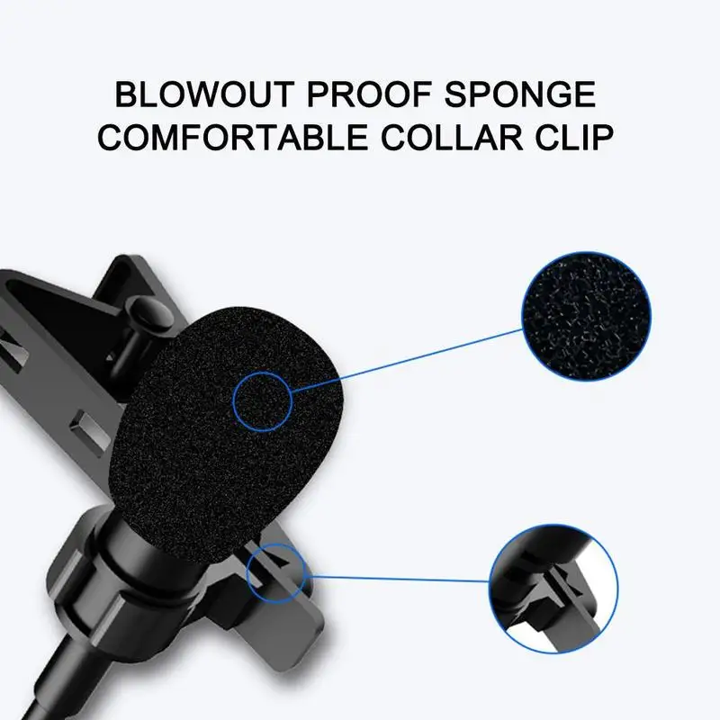 Мини-микрофон на лацкане портативный петличный микрофон 3 5 мм проводной с зажимом для телефона