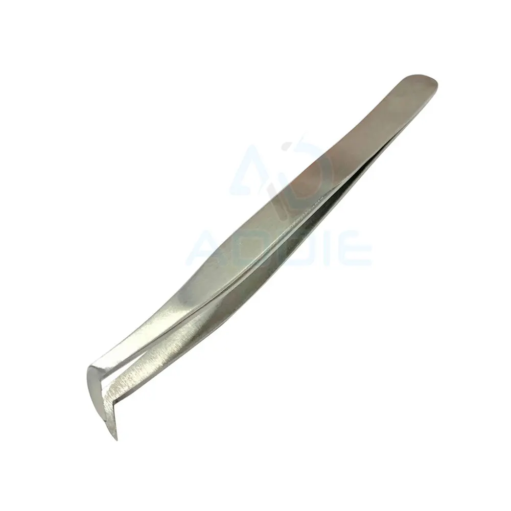 Легкие Серебристые объем загрузки Пинцет из нержавеющей стали со стразами сцепление для наращивания ресниц