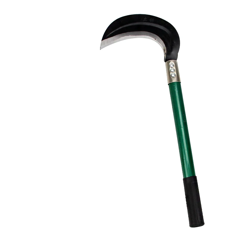 
Light Weight Gardening Grass Sickle knife Manganese Steel Sharp Long Handle Hand Sickle Garden Tool 