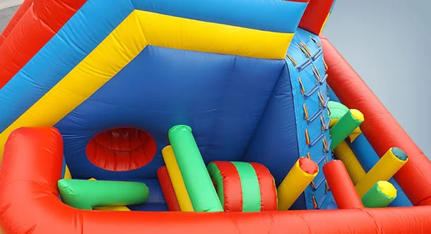 commercial inflatable obstacle course challenge land games bounce house obstacle course battle games for adults