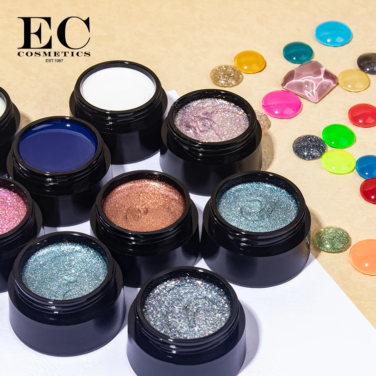 Free sample private label package  15g 400 colors of customize package solid pudding gel polish