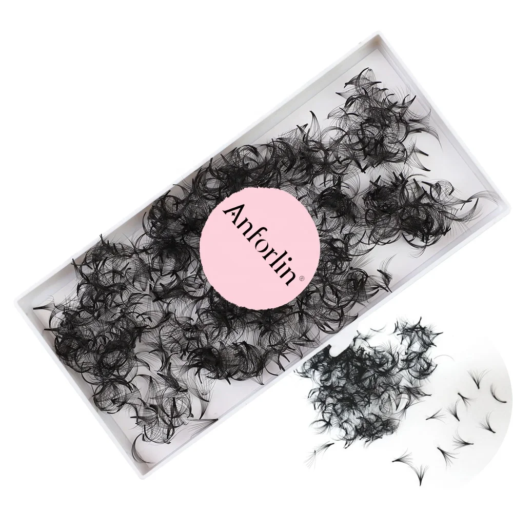 Private label korean premade loose fans eyelash high quality handmade loose volume fans eyelash extension vendors