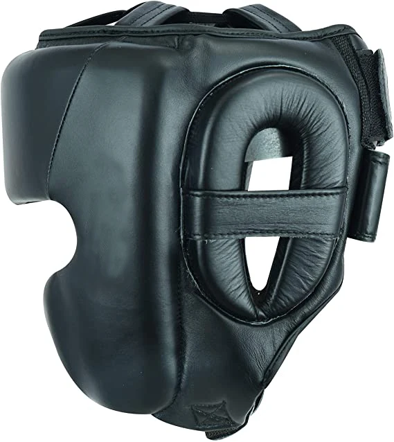 premium quality sparring boxing headgear cowhide leather head guard helmet boxing head guard high quality boxing Pakistan