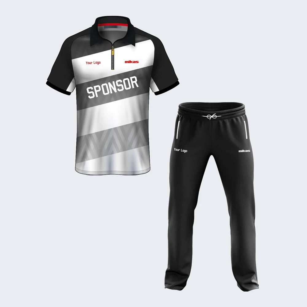  Customized sublimated cricket jersey short sleeves team