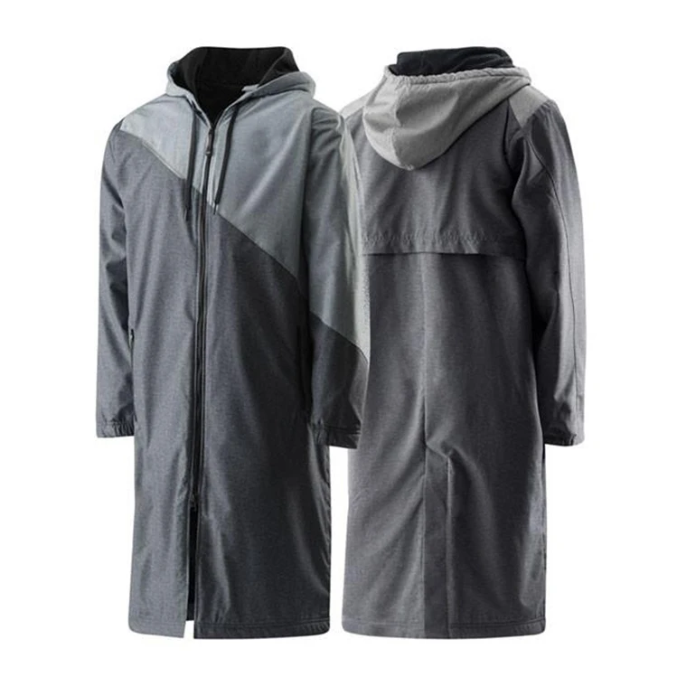 Новый дизайн водонепроницаемый нейлоновый халат для плавания парка с коротким рукавом сухая одежда водостойкая флисовой подкладкой и капюшоном