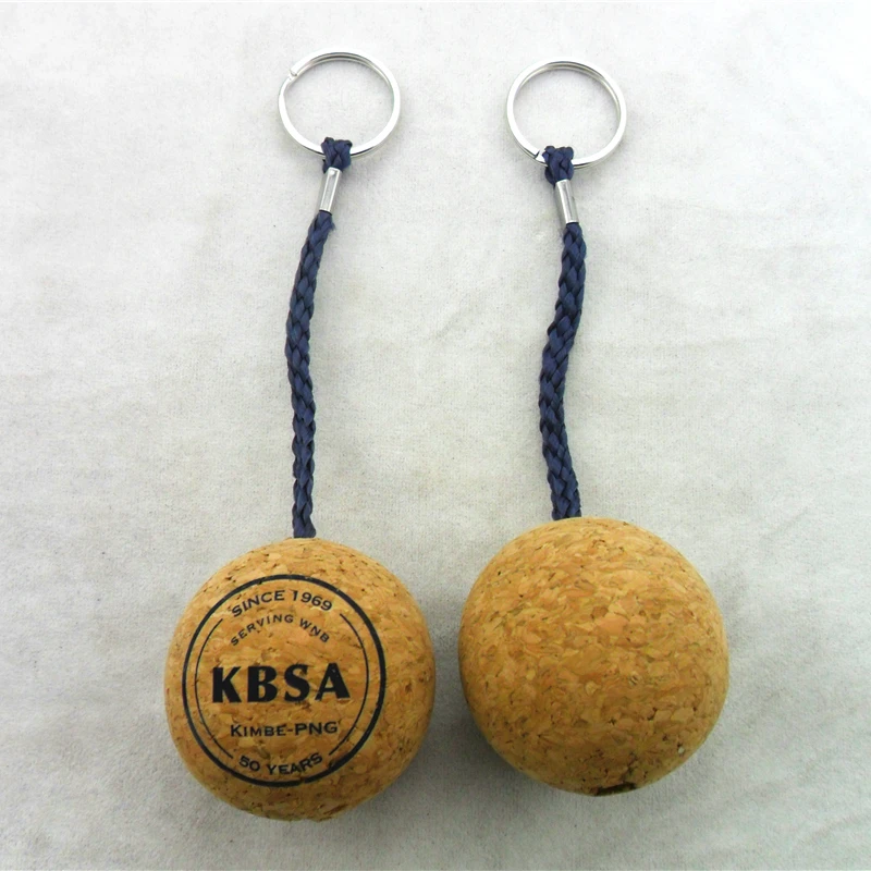 Hot sale soft neoprene round ball buoy floating keychain floating cork wood rectangle monkey keychain floating keychains foam