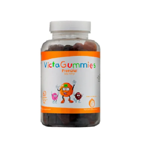 Best Prenatal 60 gummies per bottle - Food supplement for pregnant women with essential Vitamins and Minerals.