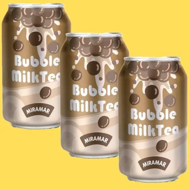 food & beverage  MIRAMAR Can drink 510ML Brown Sugar Konjac Bubble Milk Tea QQ bubble
