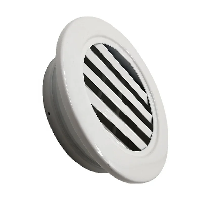 Air Duct Aluminum Alloy Grille Round Ventilation Ceiling Diffuser air Vent Louver Grille Cover