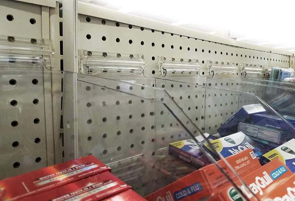 Acrylic clear slat wall bin boxes  for Peg Wall for wholesale