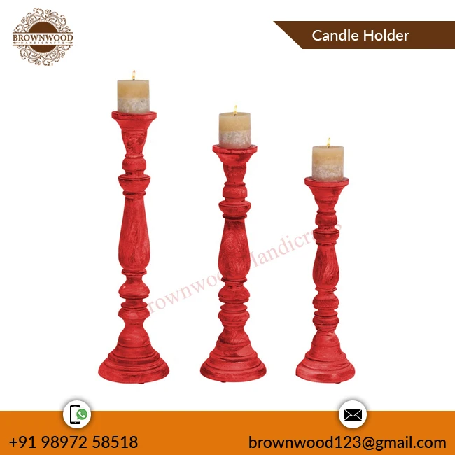 Деревянный декоративный подсвечник ручной работы/подставка по привлекательной цене