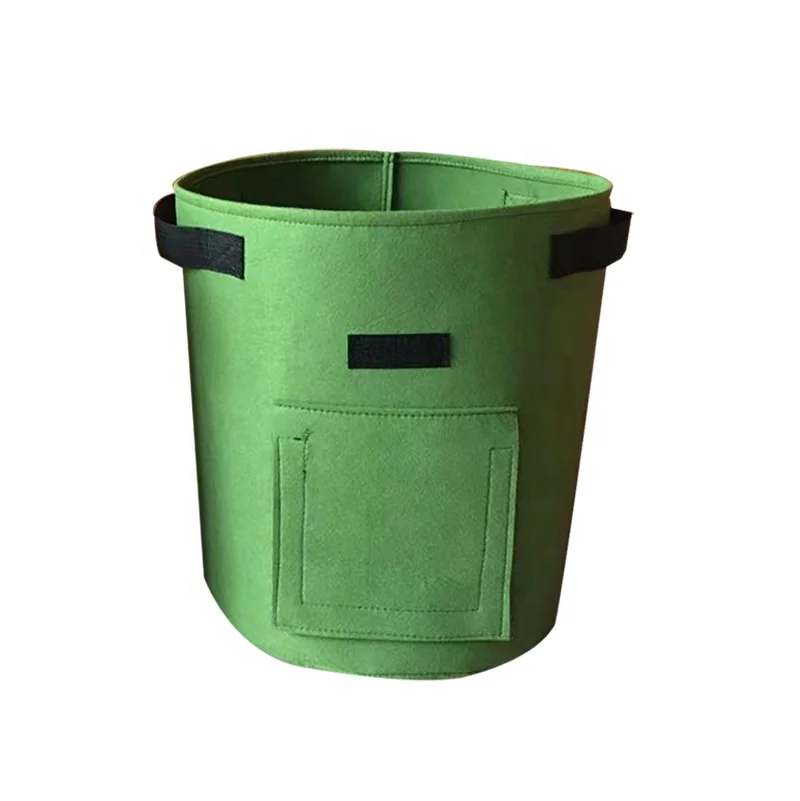 Большой тяжелый круглый контейнер для посадки, сельскохозяйственная ткань из фетра, нетканый контейнер для выращивания картофеля и растений