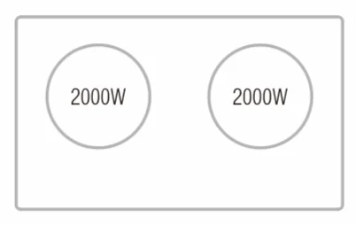 220V GS Built-in Household Touch Keys Double Burners Induction Cooker OEM