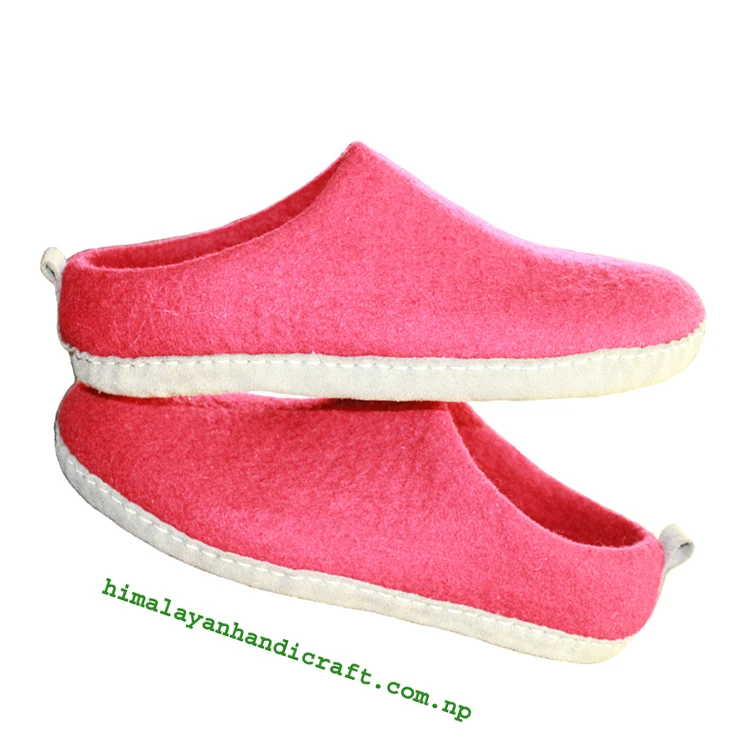 Handmade in Nepal Felt Slipper/Shoes/Boot