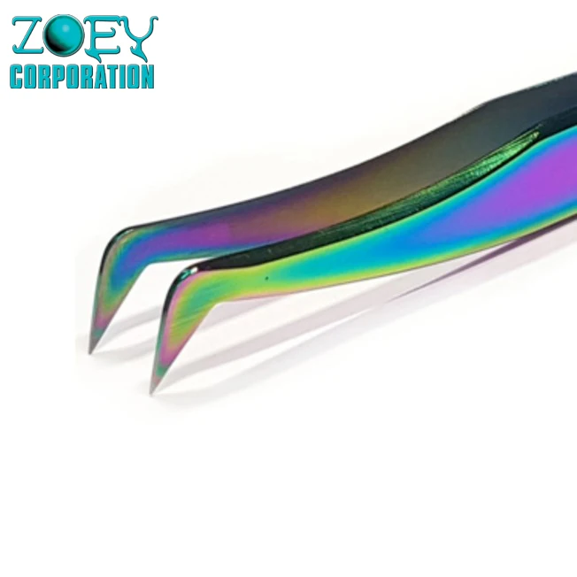 Eyelash Tweezers Private Label Cost-effective Stainless Steel Acid Resistance Eyelash Extention Tweezers