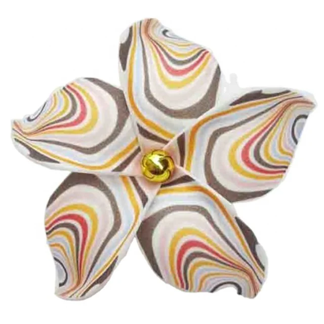 Модный ручной работы Плюмерия, цветок из пенопласта, Эва, материал из пены с волнистыми особыми татуировками, уникальный дизайн узора