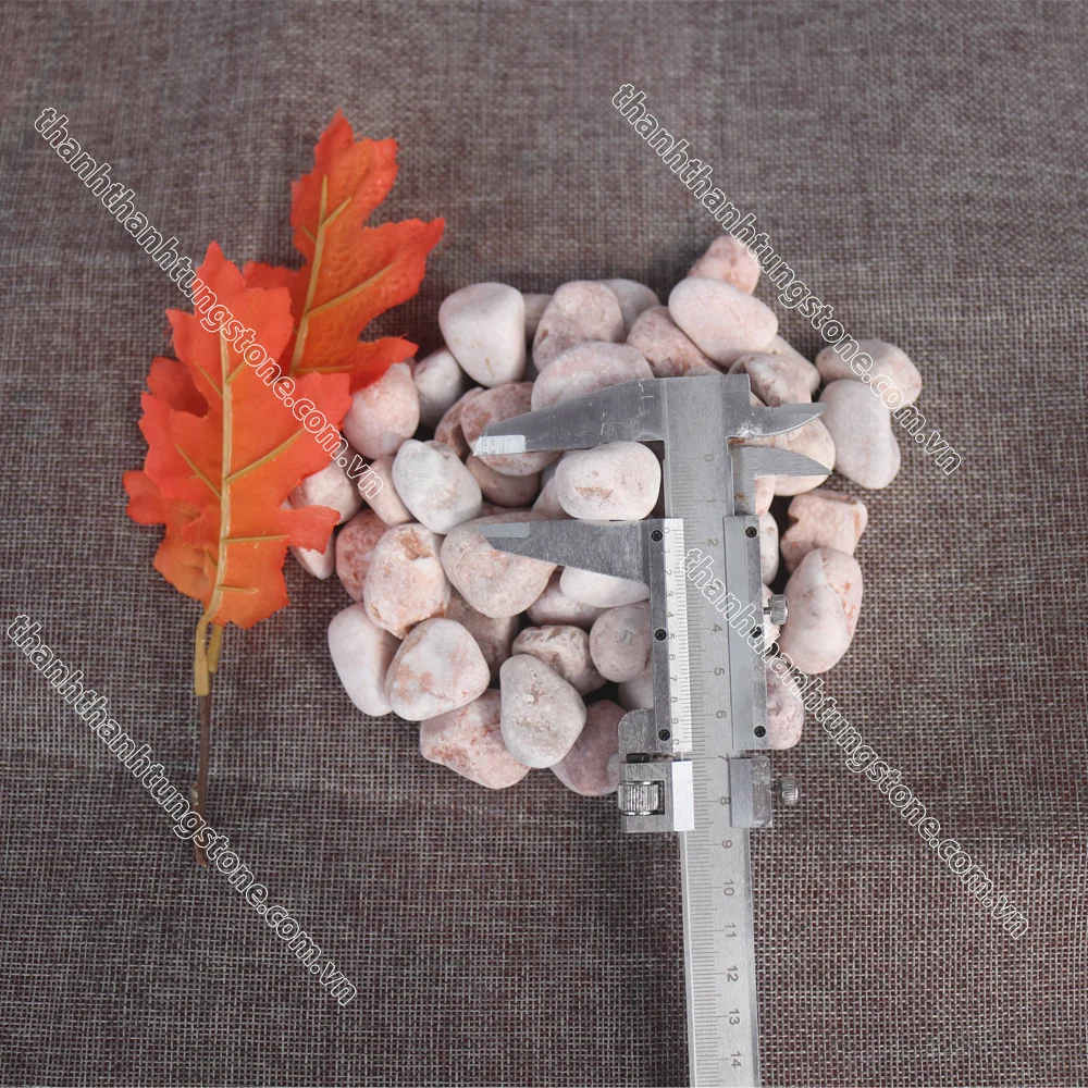 Exterior Decorative Vietnam Marble Pebble Crushed Gravel Tumbled Stone Landscape Beautiful Color Wide Range Of Sizes