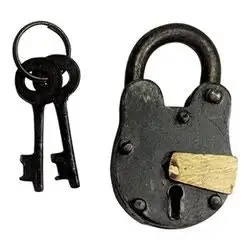 Manufacturer Wholesale Antique Iron Pad Lock Solid Design Best Quality Antique Locks Iron Padlock & Keys Vintage Style