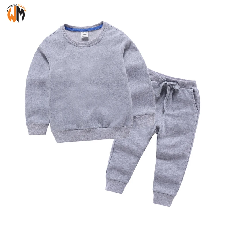 2021 Baby Sweat suit Gym Youth Tracksuits / Children Blank Kids Track Suit Sport Suit/Jogging Suit