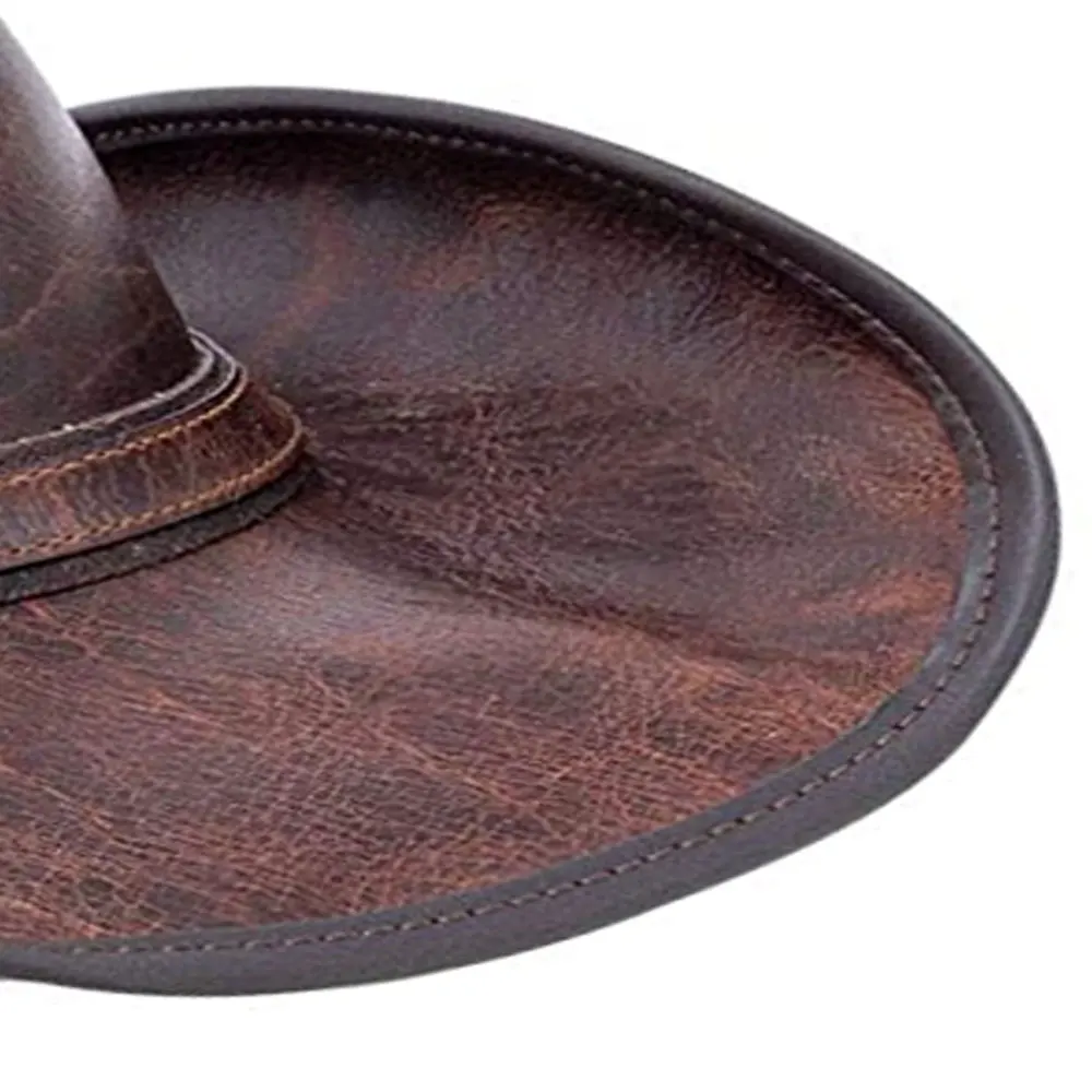 Men Top Quality Cow Boy Leather Hat Fashionable For Adults Cowboy Hat Horse Riding Hats