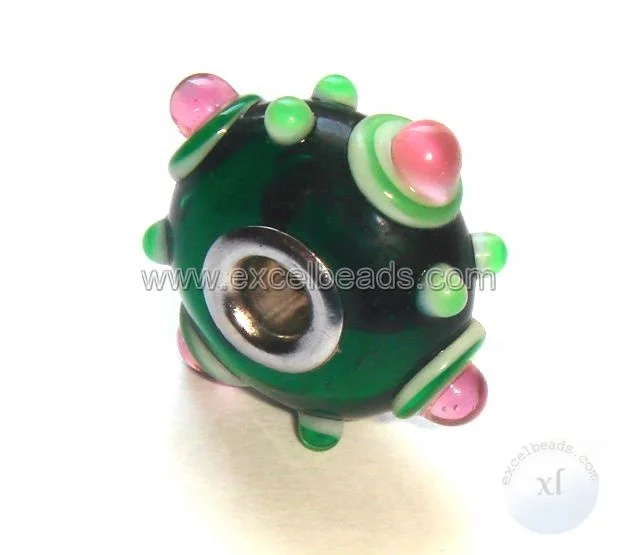 Beads Big Hole Lamp Work Glass Beads Red round bead for jewelry decoration From Wholesale Supplier Excel Exports