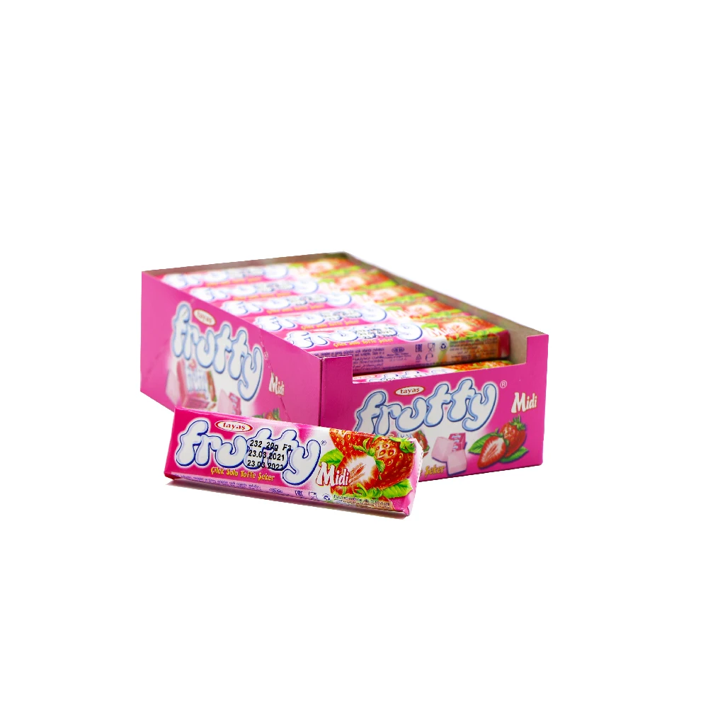 
Toffee Soft & Sweet Candy with Real Fruit Juice - Frutty Midi (Apple) 
