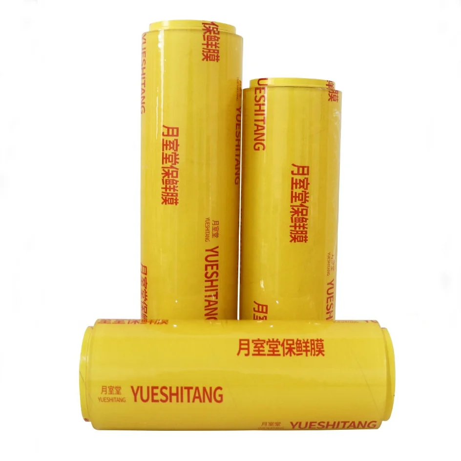 Fresh- keeping food wrap clear plastic film PVC strech cling film