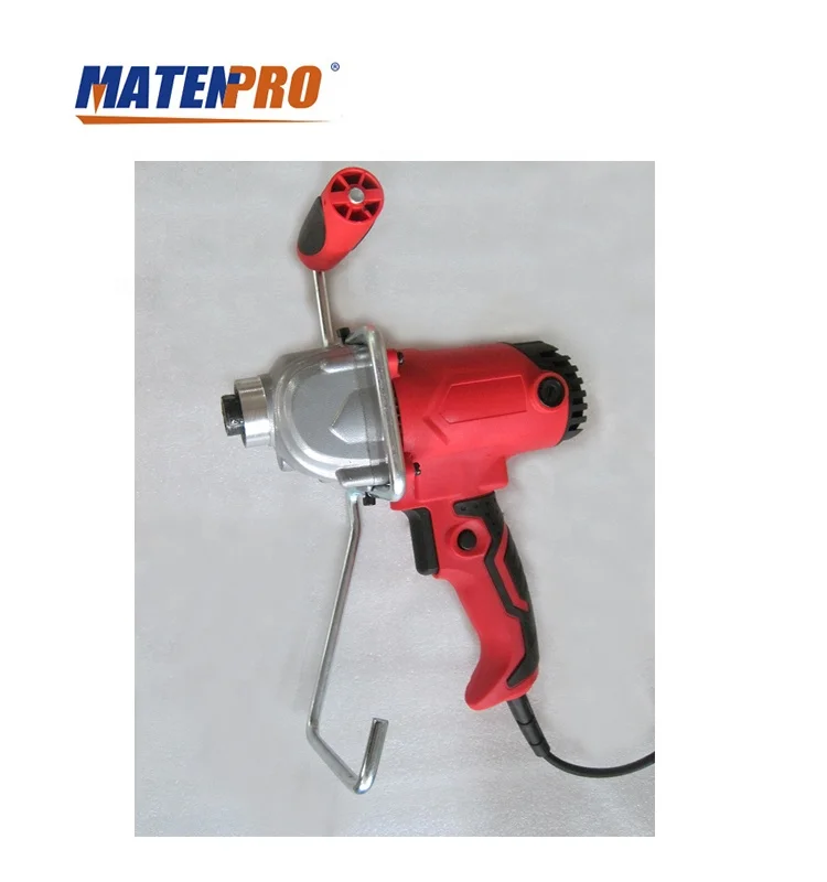 Cement Mixer Adjustable 7 Speed Handheld Electric Concrete Thinset  for Mortar Grout Plaster MT-ST11