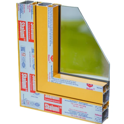 Специальные блестящие желтые Алюминиевые экструзионные профили от Shalumi