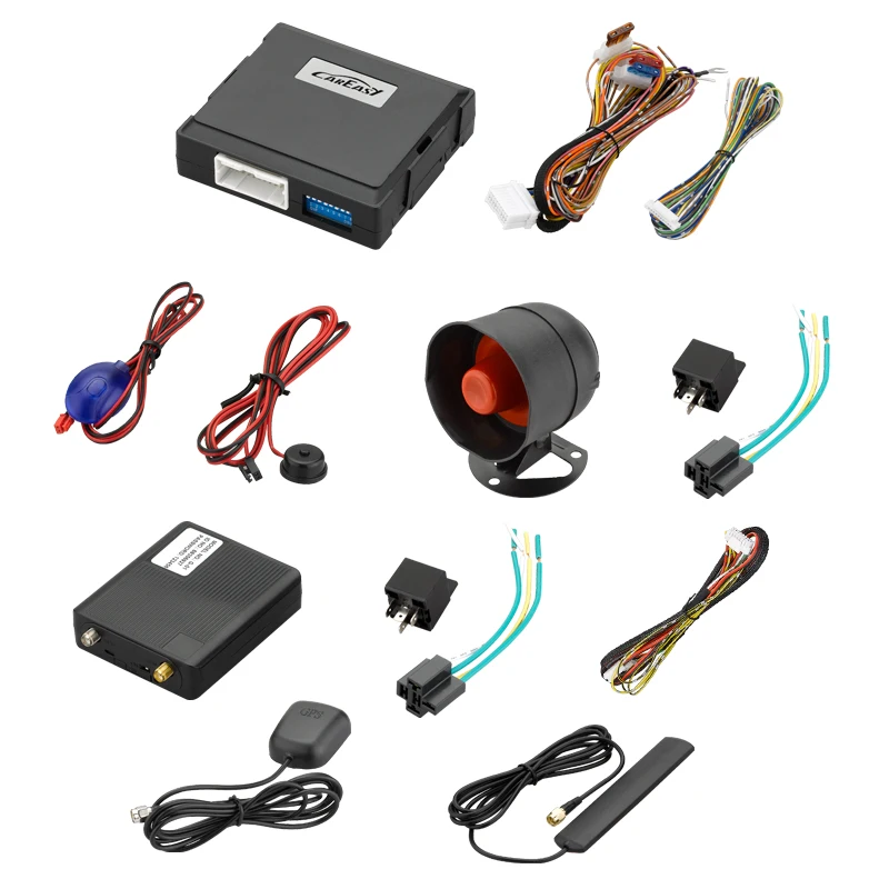 GPS/GSM/GPRS Smartphone APP 2-way Upgrade Car Alarm working with original Remote Control