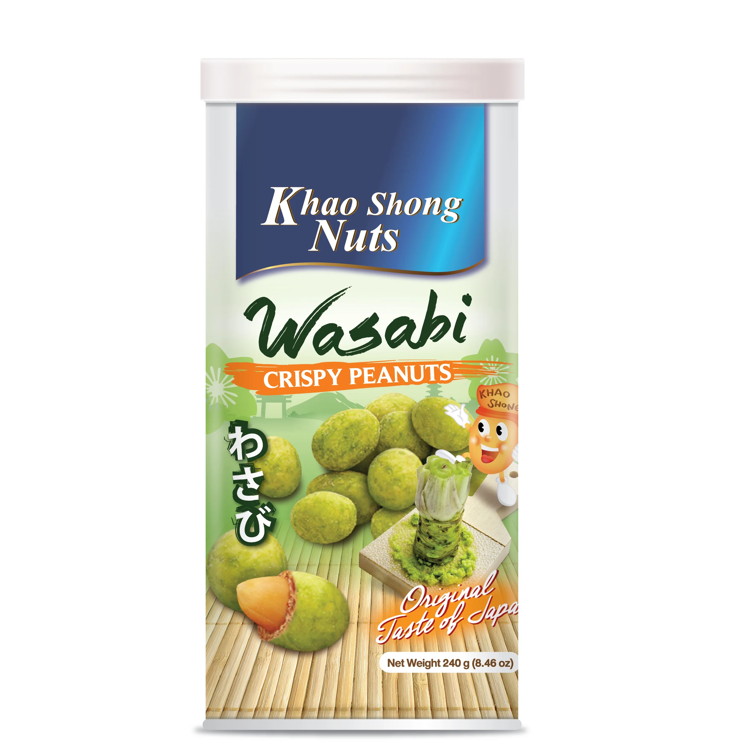 
Top Quality Thai Snack Japanese Pride - Wasabi Flavored Crispy Roasted Peanuts 240g 