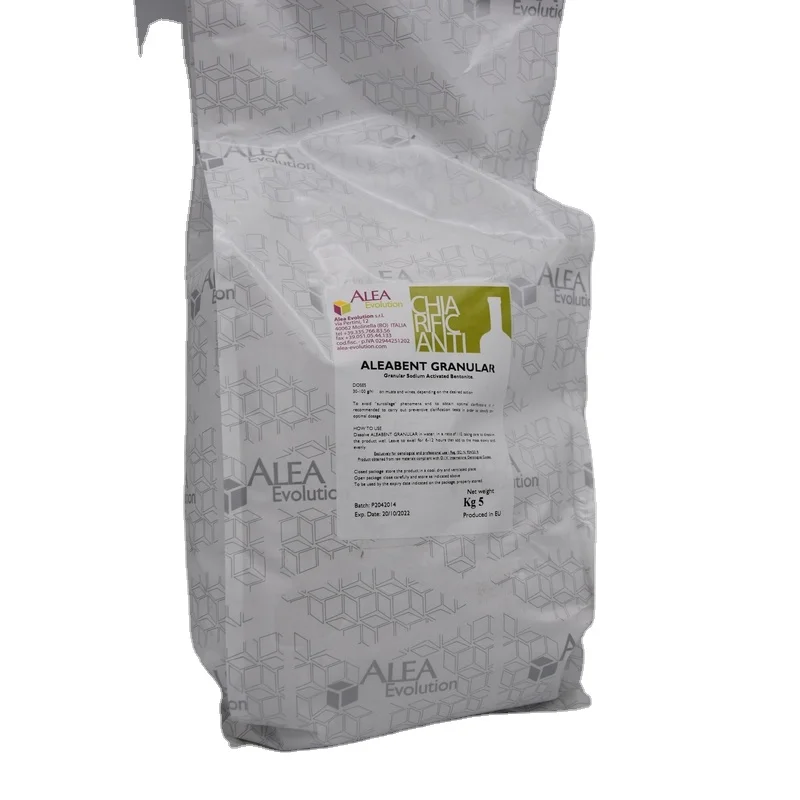 Высококачественный, сделанный в Италии, алеабентный гранулированный агент для очистки вина, порошок для ферментации вина, 5 кг и мешок 25 кг