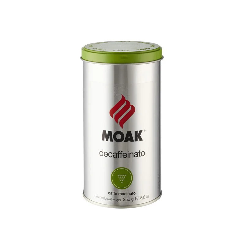 Best Quality OEM Italian Ground coffee tin 250 gr Decaffeinato hot sale