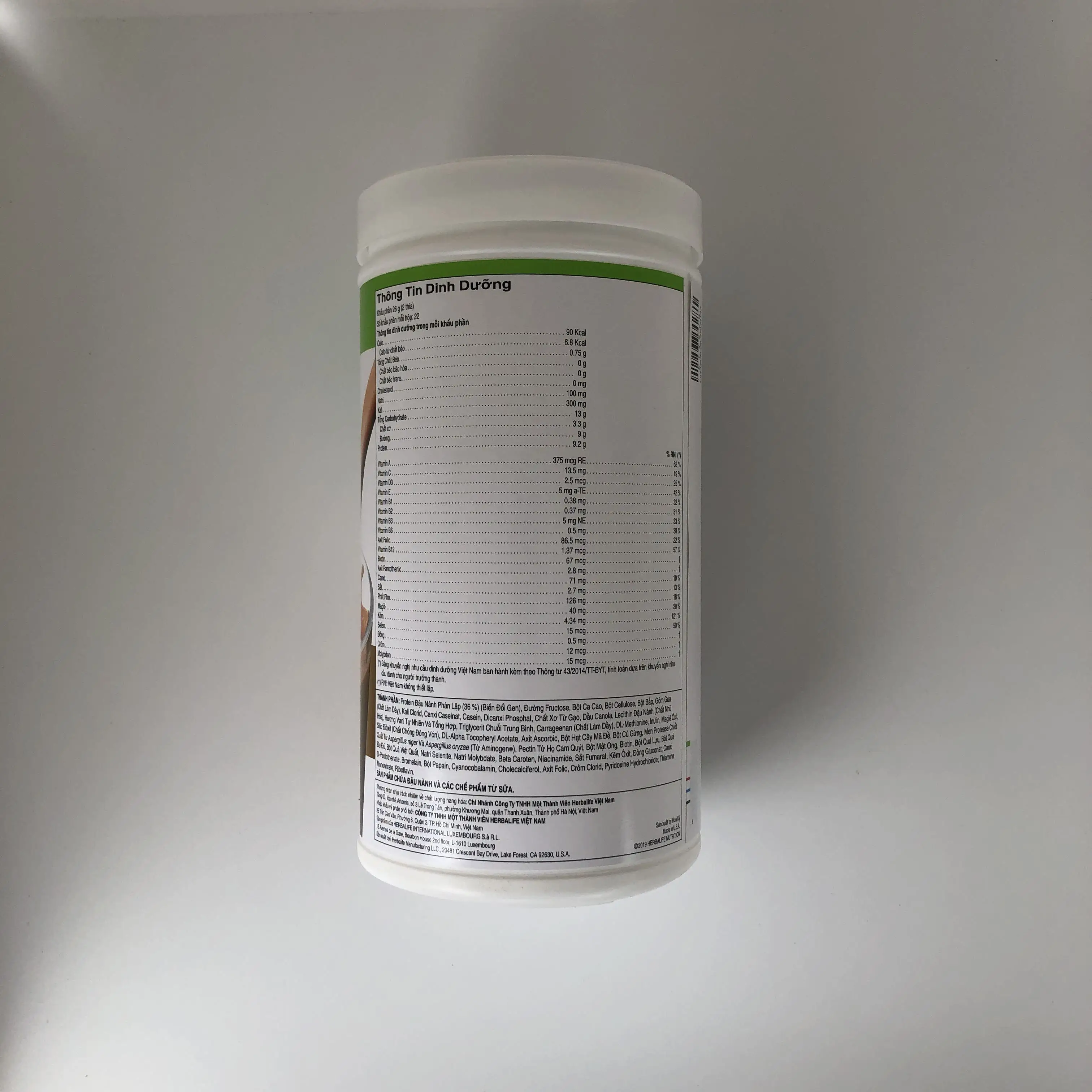 
Vietnam Version Formula 1 Healthy Meal Nutritional Shake Mix: Dutch Chocolate Made in USA 