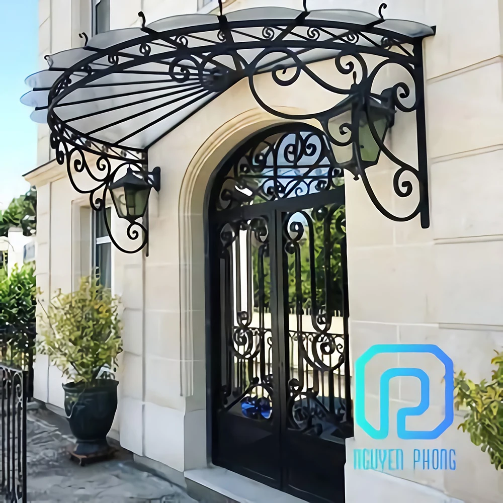 Good Price Outdoor Wrought Iron Window Canopy Awning Brackets For Porch Professional Manufacturer