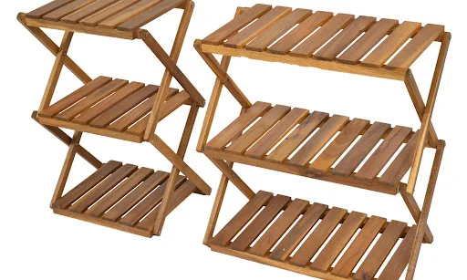 Cheap Price Wooden Foldable Wood Rack for Kichen, Living room & Others rooms High Standed From Vietnam