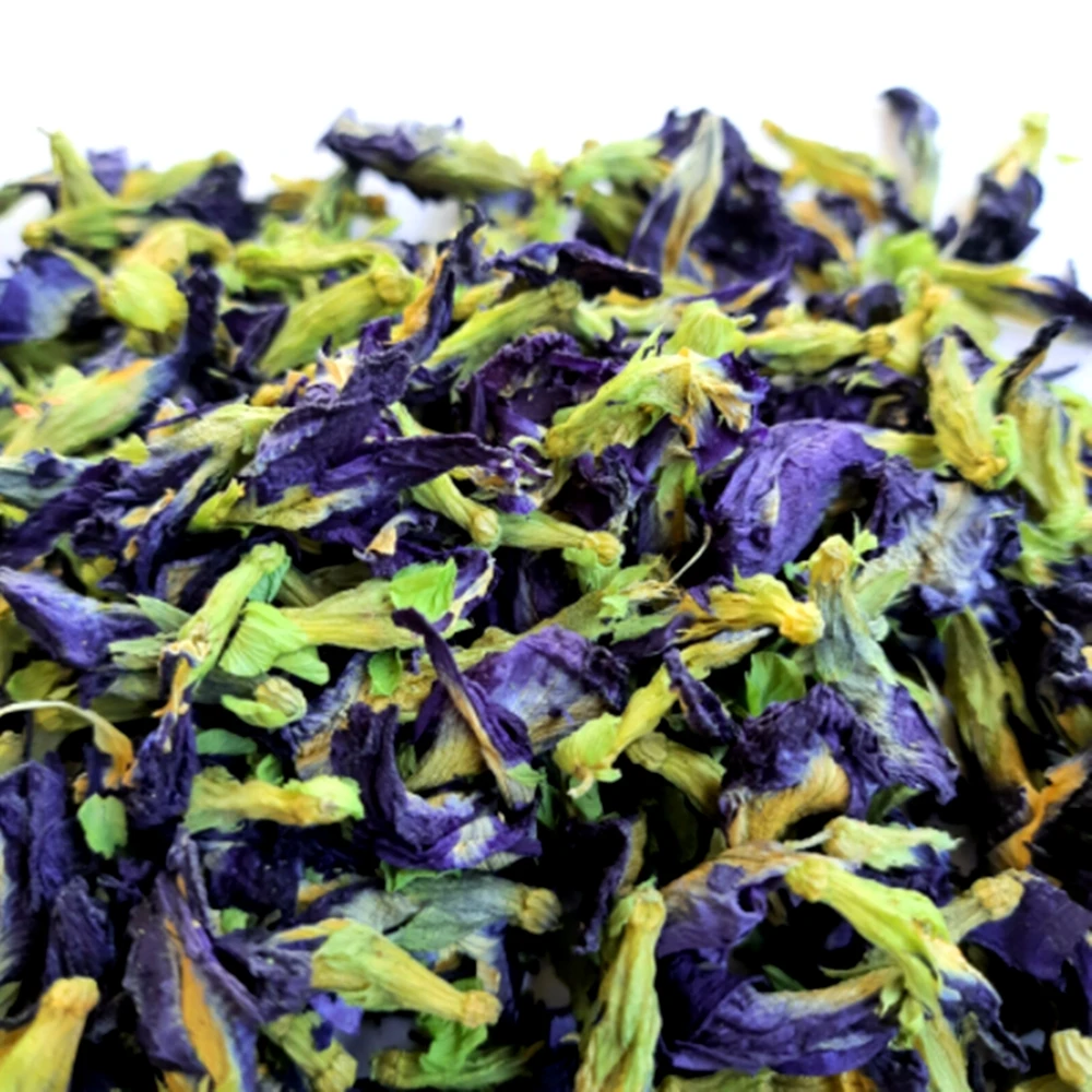 Dried Butterfly Pea Flower Tea Nature Natural Organic Premium Quality Blue Food Product of Thailand 500 g/bag