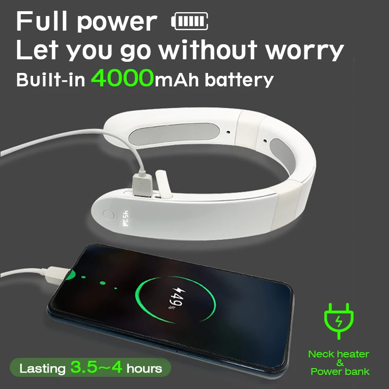 Amazon Горячий Рождественский подарок мини-комнатный портативный обогреватель тепловентилятор usb шейный для старика и ребенка