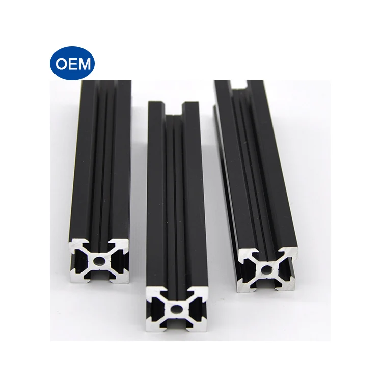 Customized 6063 Aluminium Square Round Profile Extruded Aluminum Frame 4040 T Slot Aluminium Extrusion