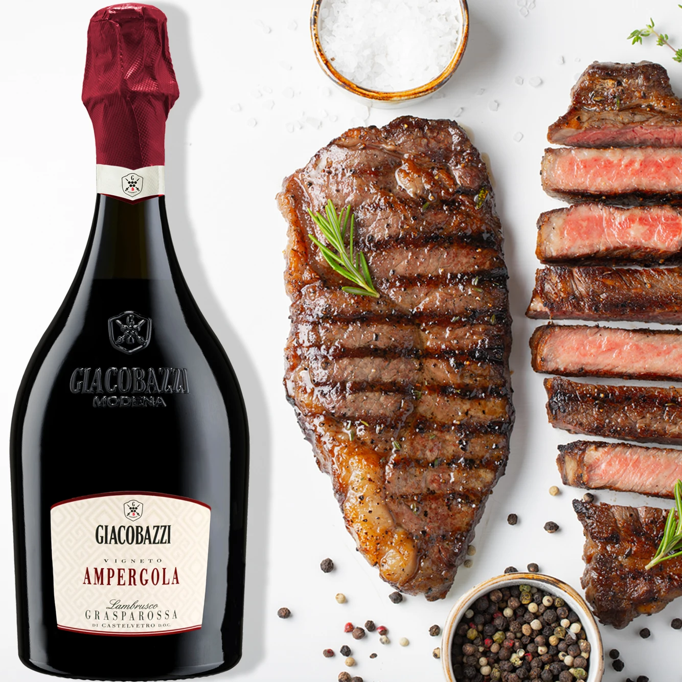 Tastefull Ampergola Italian Lambrusco Grasparossa di Castelvetro Selection 750 ml_Dry