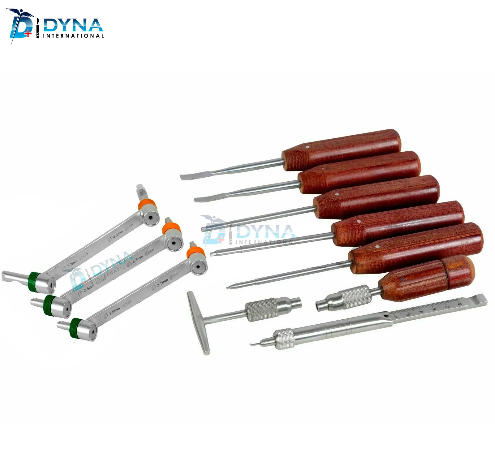 Drill Guide Quick Coupling Handles Set Screwdrivers Orthopedic instruments 11pcs