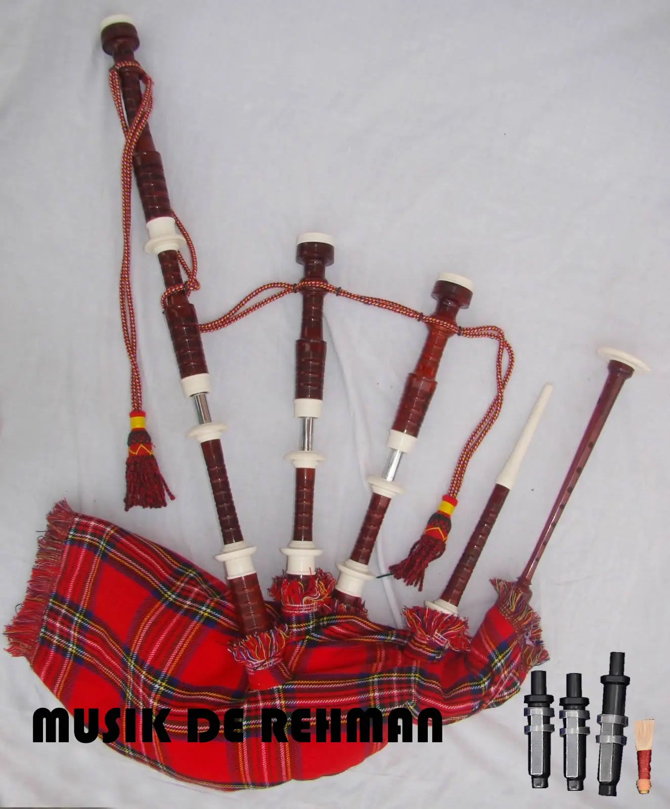 Scottish Great Highland Rosewood Bagpipe